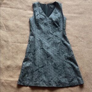 Banana Republic Factory | Elegant Gray Floral Dress, 6
